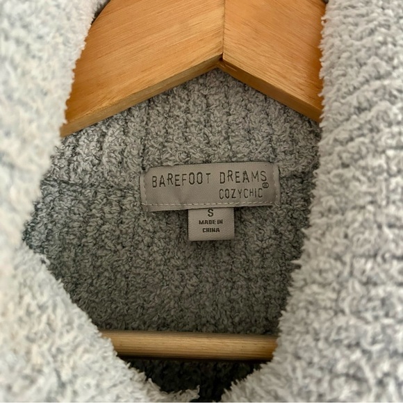 Barefoot Dreams CozyChic Half Zip Tunic in Ocean sz S - Picture 4 of 5